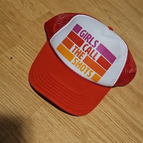 21 seeds Other - Girls Call The Shots Red Trucker Hat